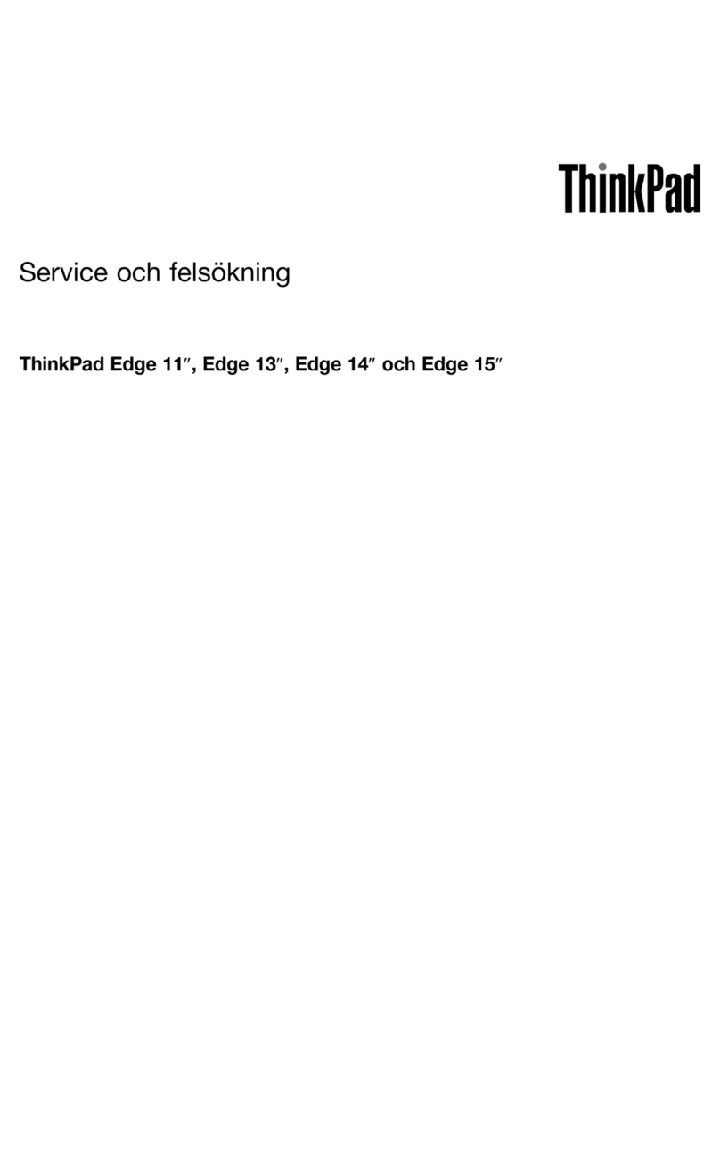 Lenovo Thinkpad edge 13 User manual