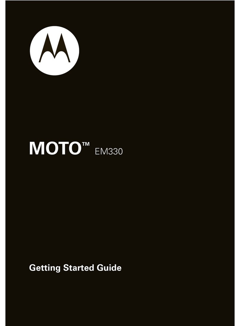 Motorola MOTO EM330 Getting started guide