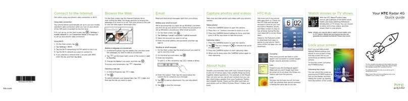 HTC Radar 4G Cincinnati Bell User manual