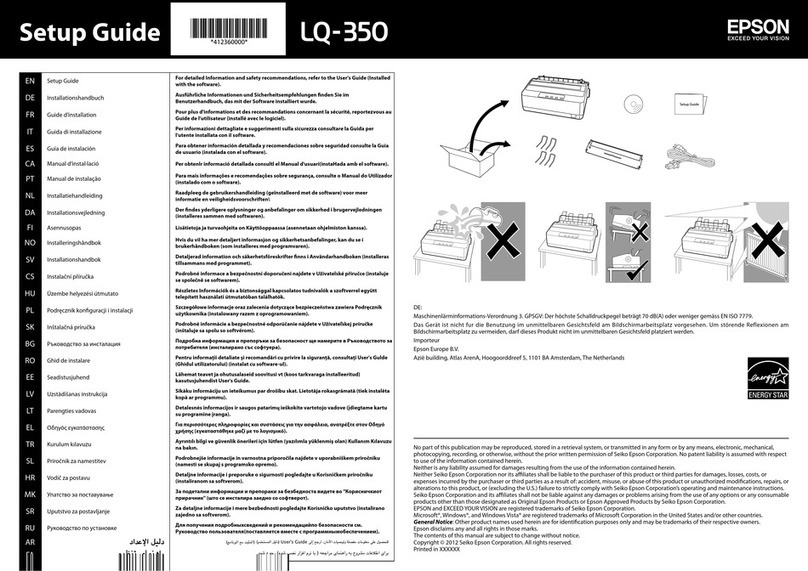 Epson LX-350 User manual