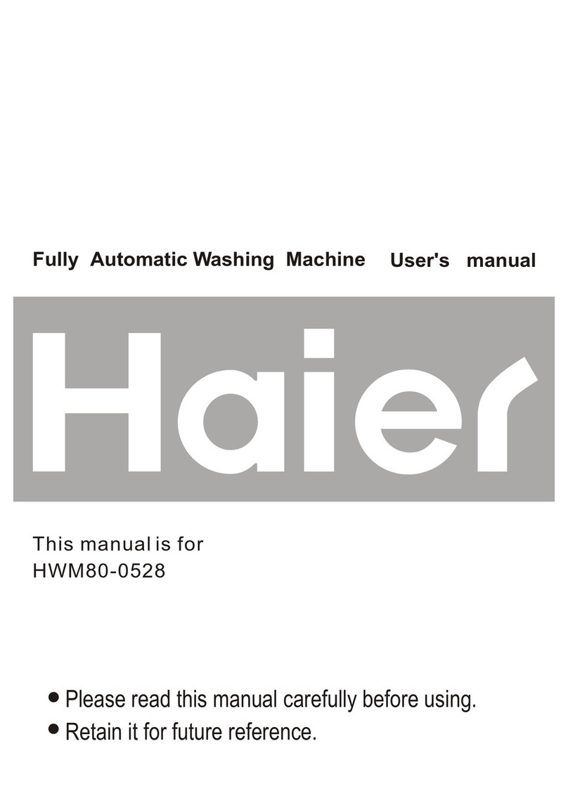 Haier HWM80-0528 User manual Haier HWM80-0528 User manual