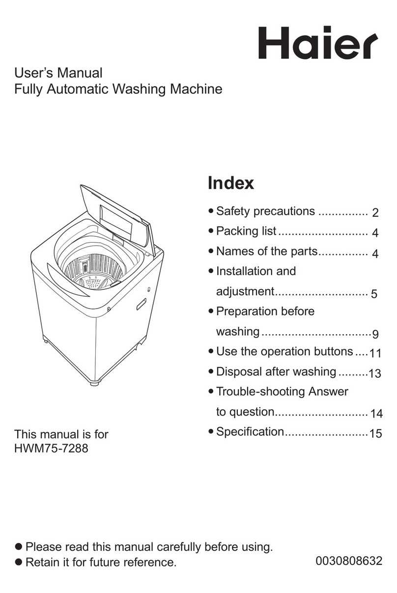 Haier HWM75-7288 User manual