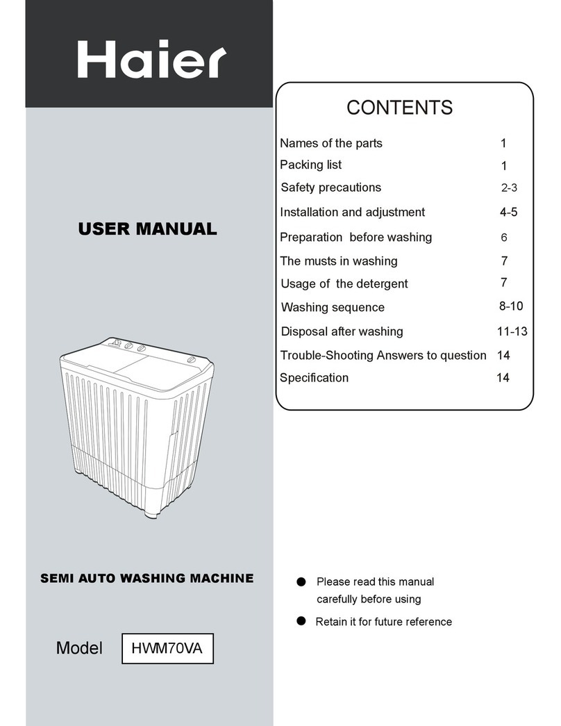 Haier HWM70VA User manual