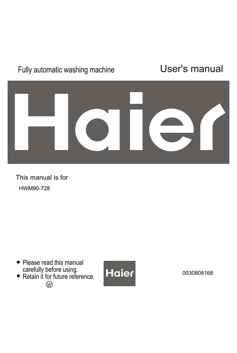 Haier HWM90-728 User manual Haier HWM90-728 User manual