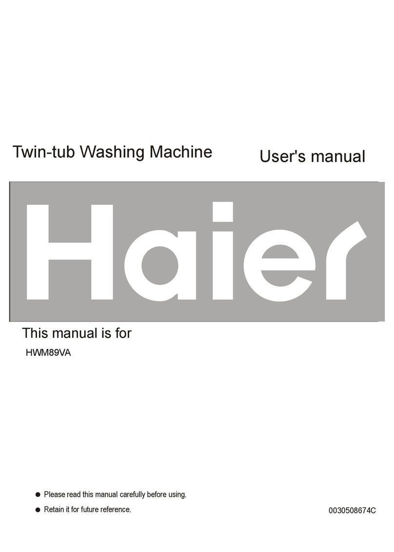 Haier HWM89VA User manual Haier HWM89VA User manual