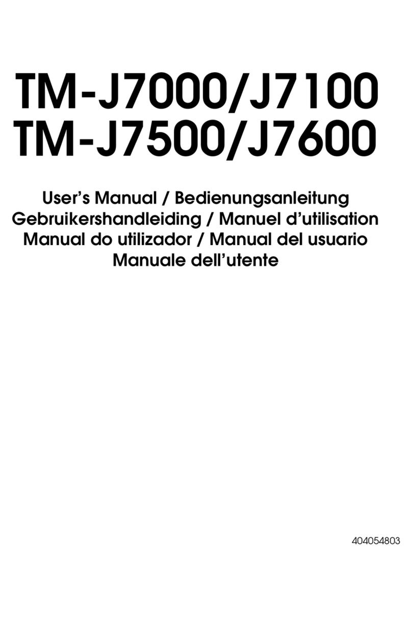 Epson J7000 - TM B/W Inkjet Printer User manual
