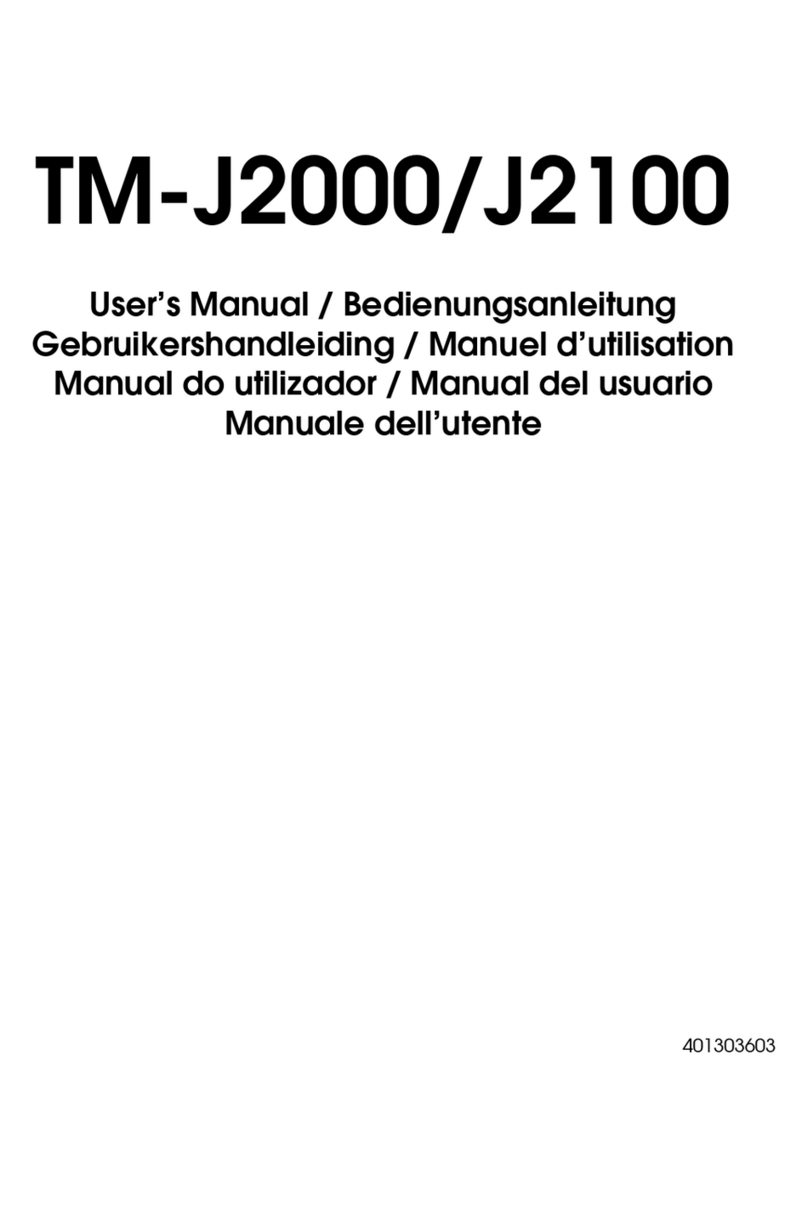 Epson J2100 - TM Color Inkjet Printer User manual