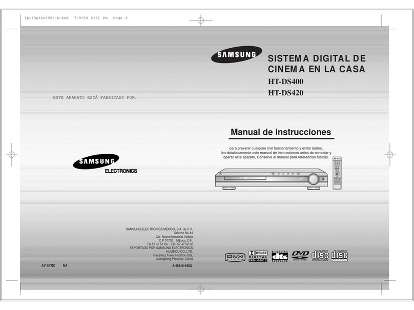 Samsung HT-DS420 Setup guide