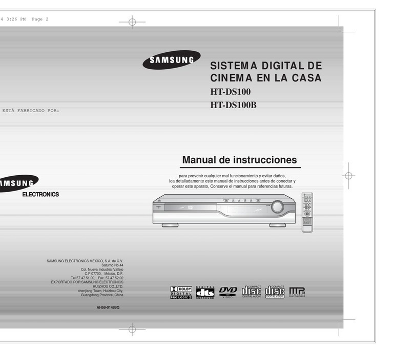 Samsung HT-DS100 Setup guide