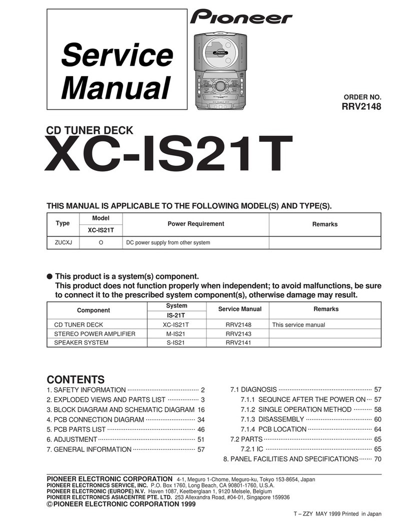 Pioneer IS-21T User manual