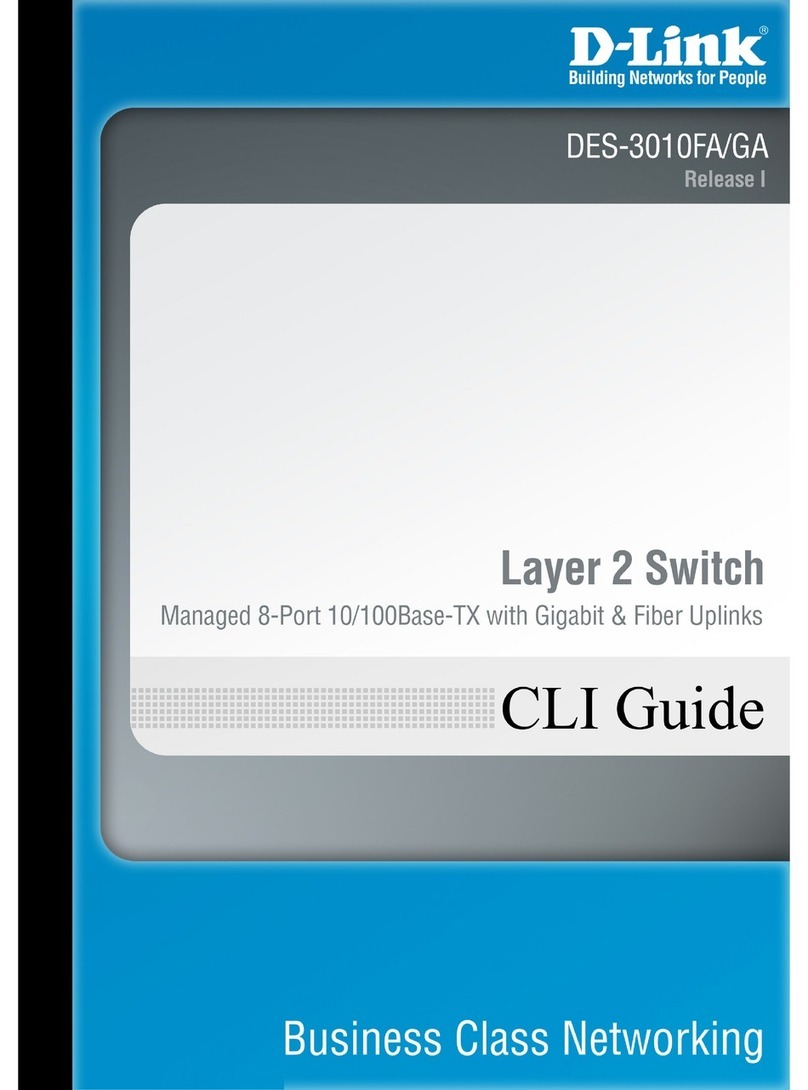 D-Link DES-3010FA-TAA - Switch 10/100MBPS Mgmt User manual