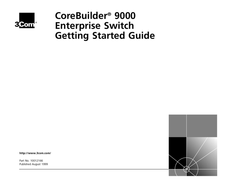3Com 3CB9E7 - CoreBuilder 9000 Chassis Switch Getting started guide