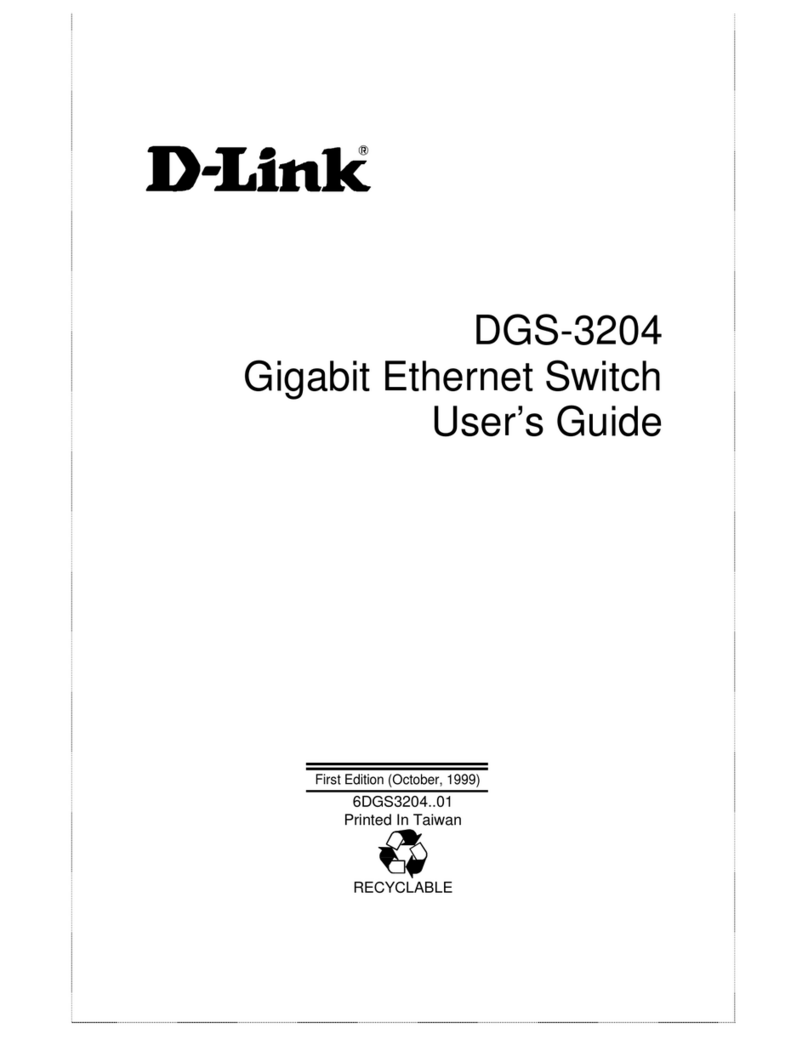 D-Link DGS-3204 - Switch - EN 100VG-AnyLAN User manual D-Link DGS-3204 - Switch - EN 100VG-AnyLAN User manual