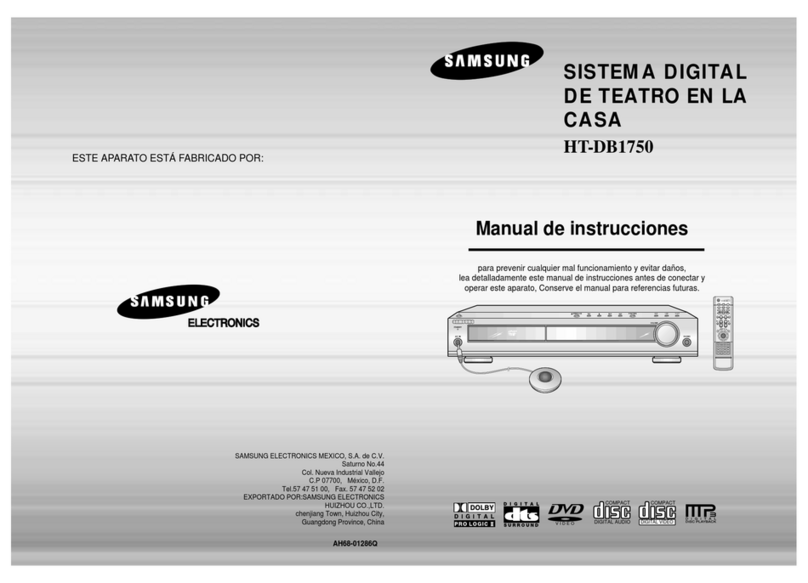 Samsung HT-DB1750 User manual