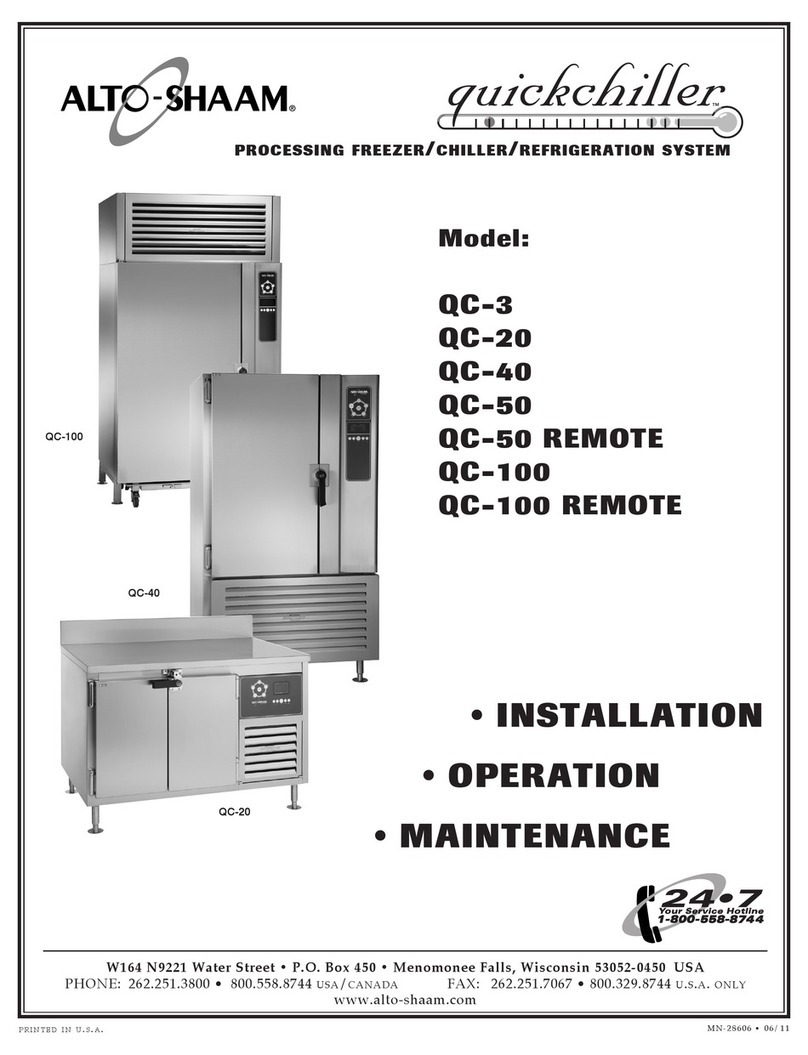 Alto-Shaam quickchiller QC-3 Original operating instructions