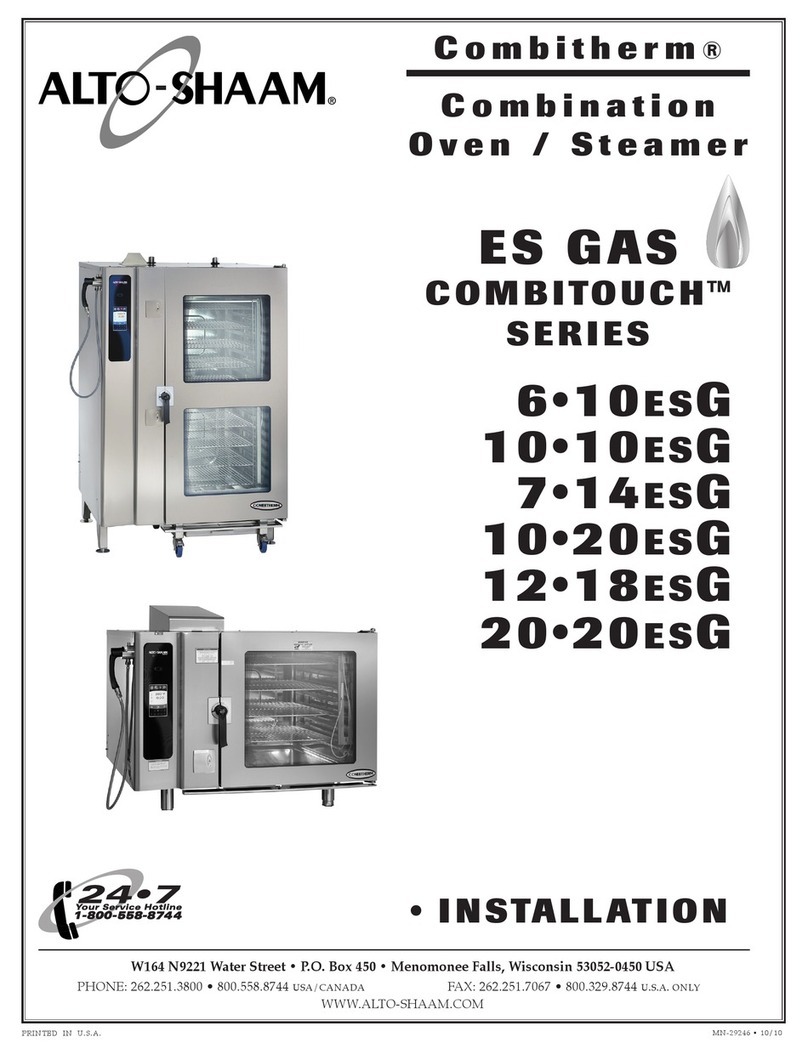 Alto-Shaam COMBITOUCH SERIES 6 10ESG User manual
