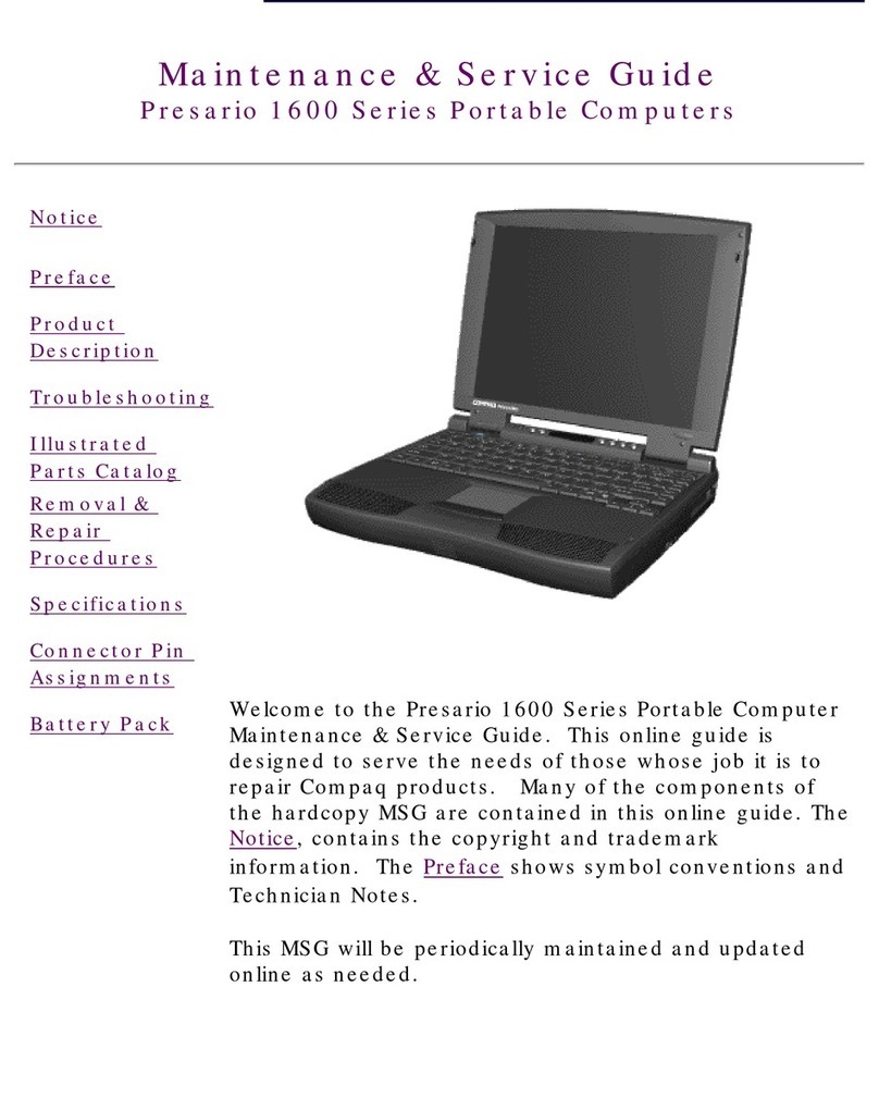 Compaq Presario 1600 - Notebook PC Manual