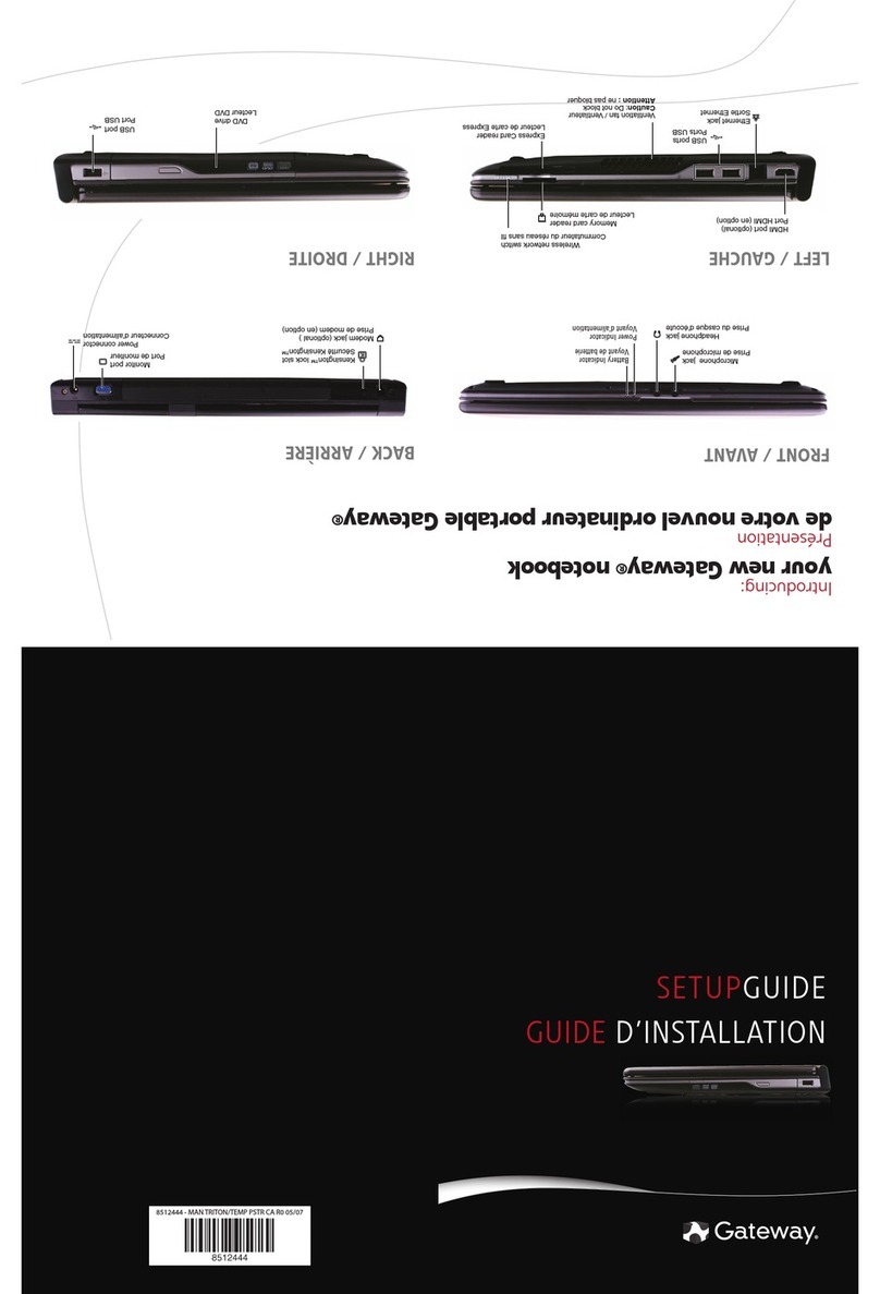 Gateway T-6815h User manual