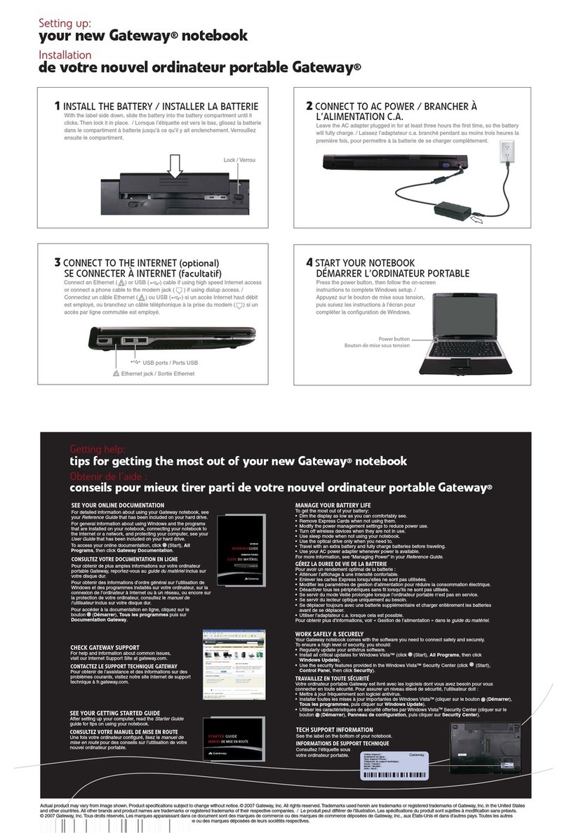 Gateway T-6815h User manual