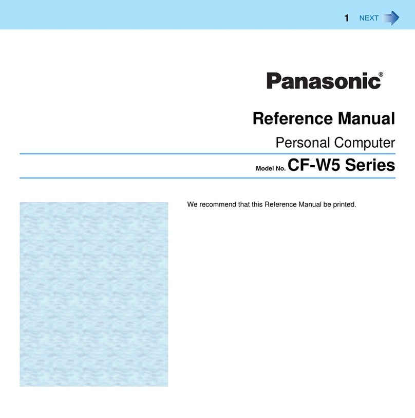 Panasonic CF-W5MWEZZBM - Toughbook W5 - Core Duo 1.06... User manual