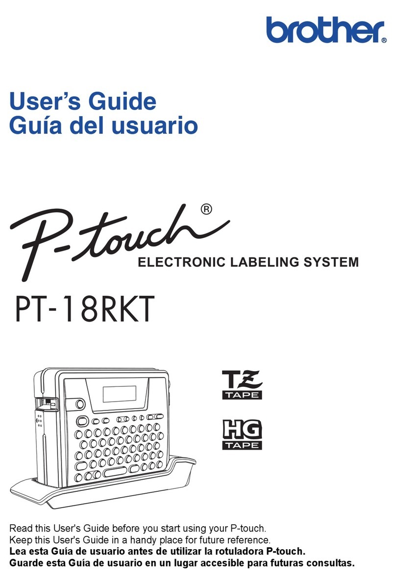 Brother P-Touch PT-18RKT User manual