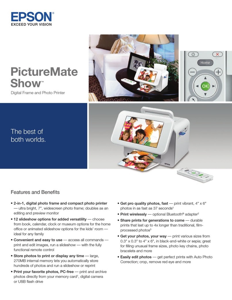 Epson PictureMate Show - PM 300 - PictureMate Show Digital... User manual