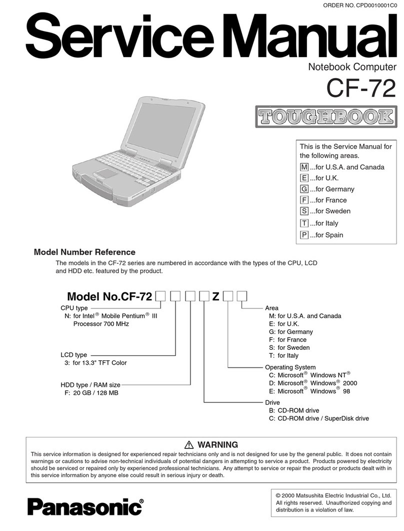 Panasonic CF-72X3UUBDM - Toughbook 72 - Pentium 4-M 1.8... User manual