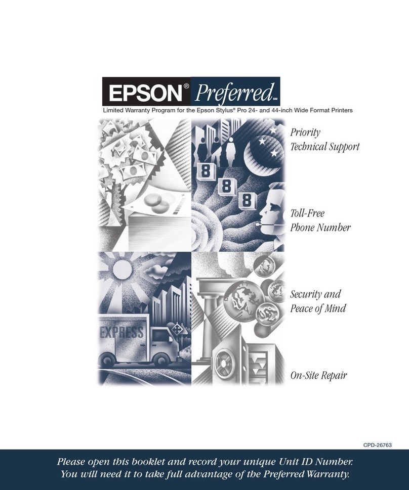 Epson SP7900HDR - Stylus Pro 7900 Color Inkjet... Use and maintenance manual