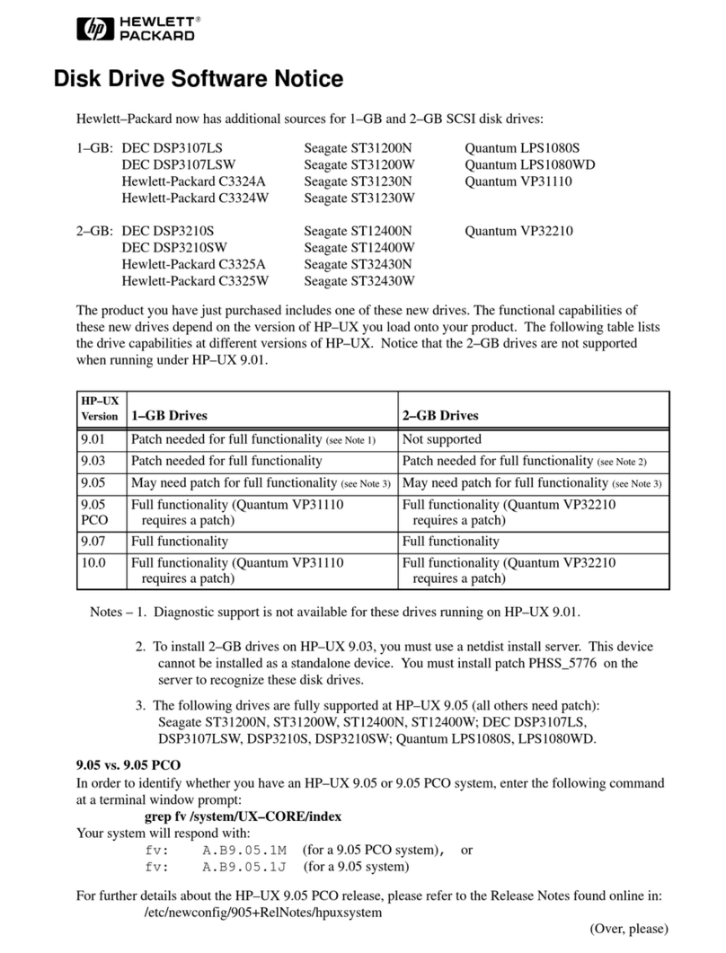 HP 705 Workstation Notice