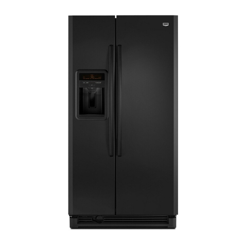 Maytag MSD2578VEB - 25.4 cu. Ft. Refrigerator User manual