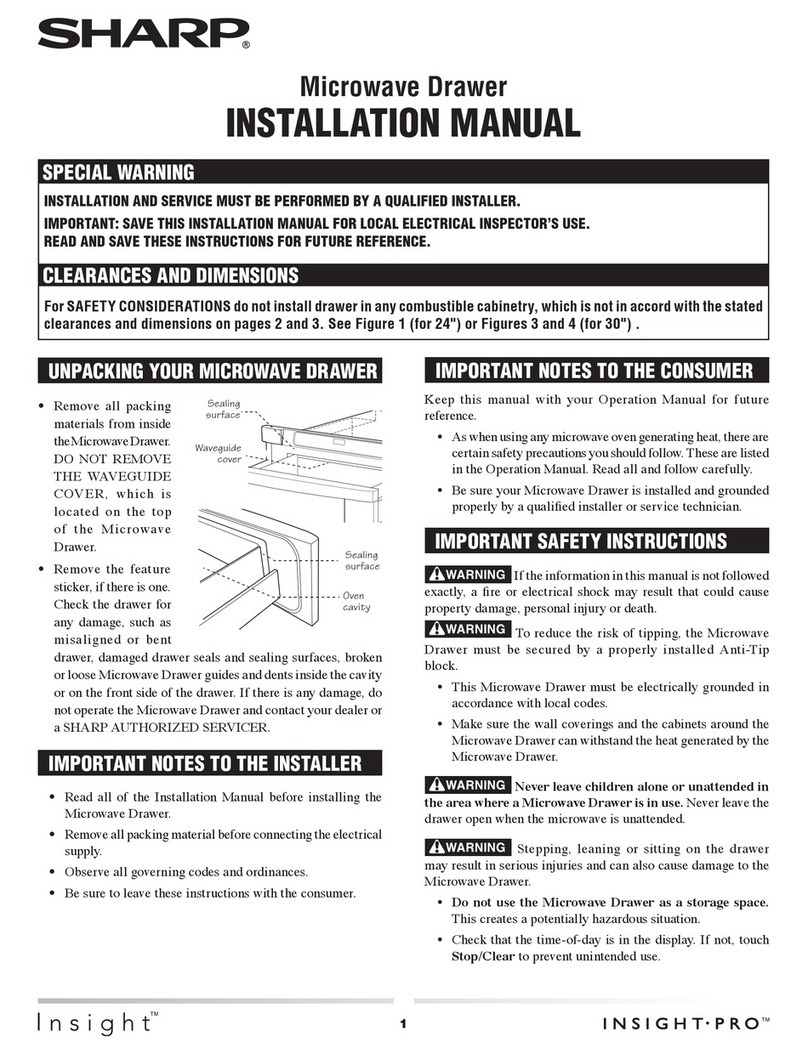 Sharp KB-6014LW installation manual
