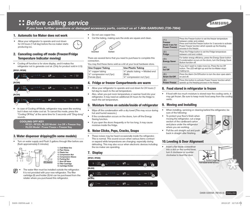 Samsung RF220NCTASP/AA User manual