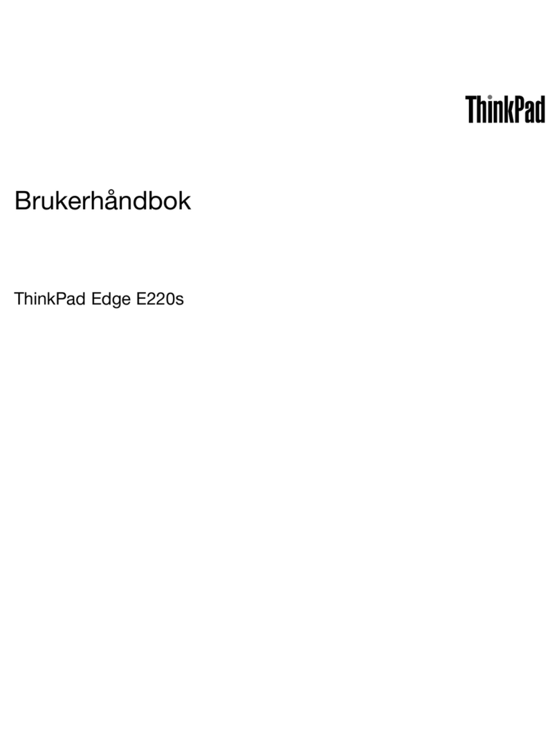 Lenovo ThinkPad Edge E220s User manual