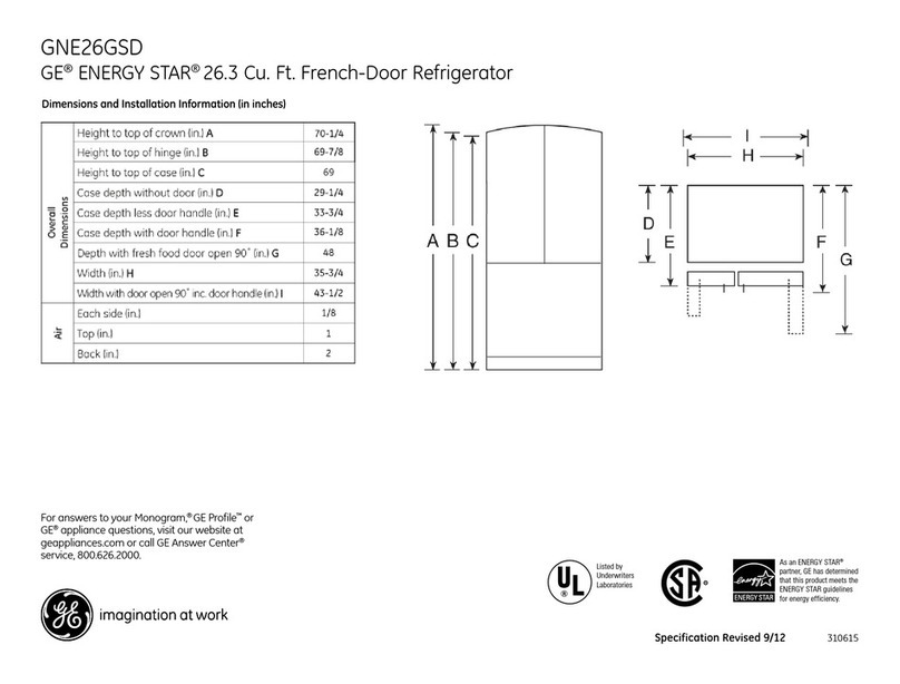 GE GNE26GSDSS Manual