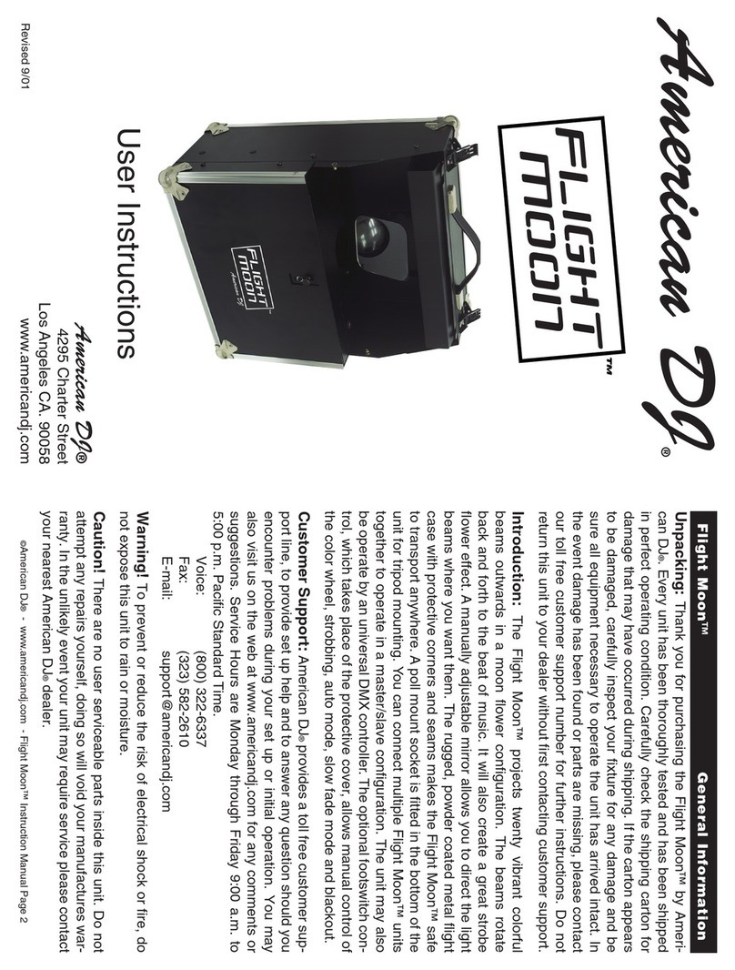 American DJ Flight-Moon User instructions