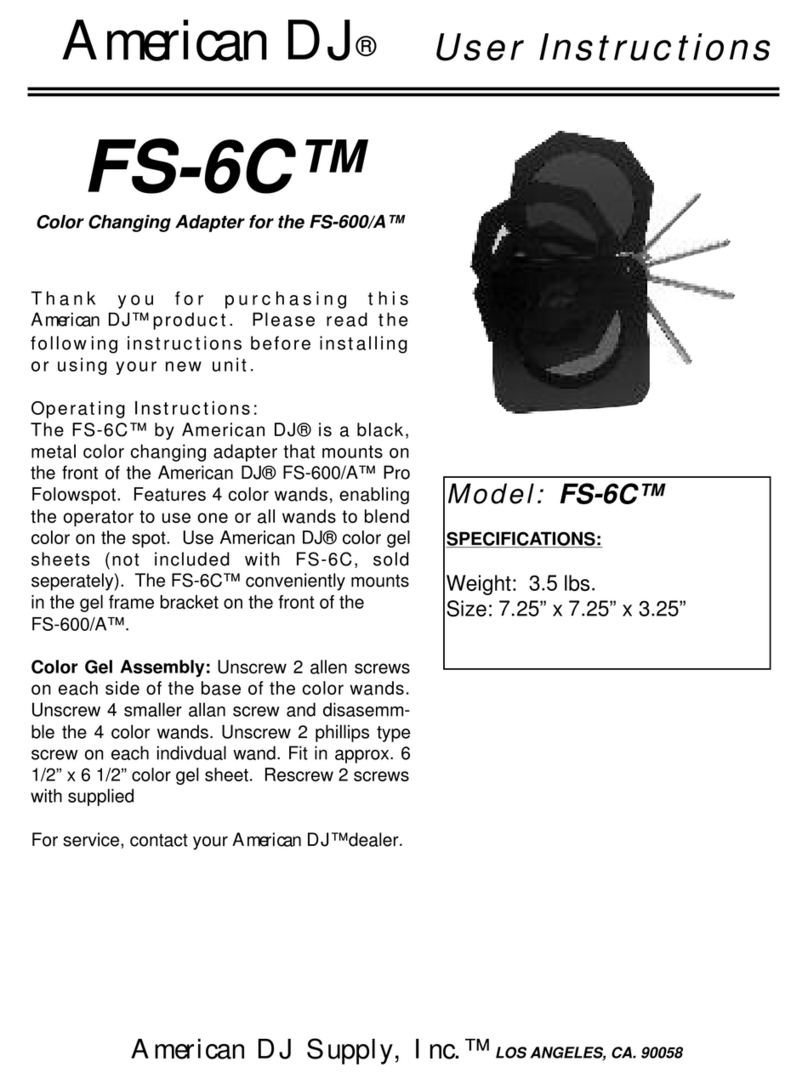 American DJ FS-6C User instructions