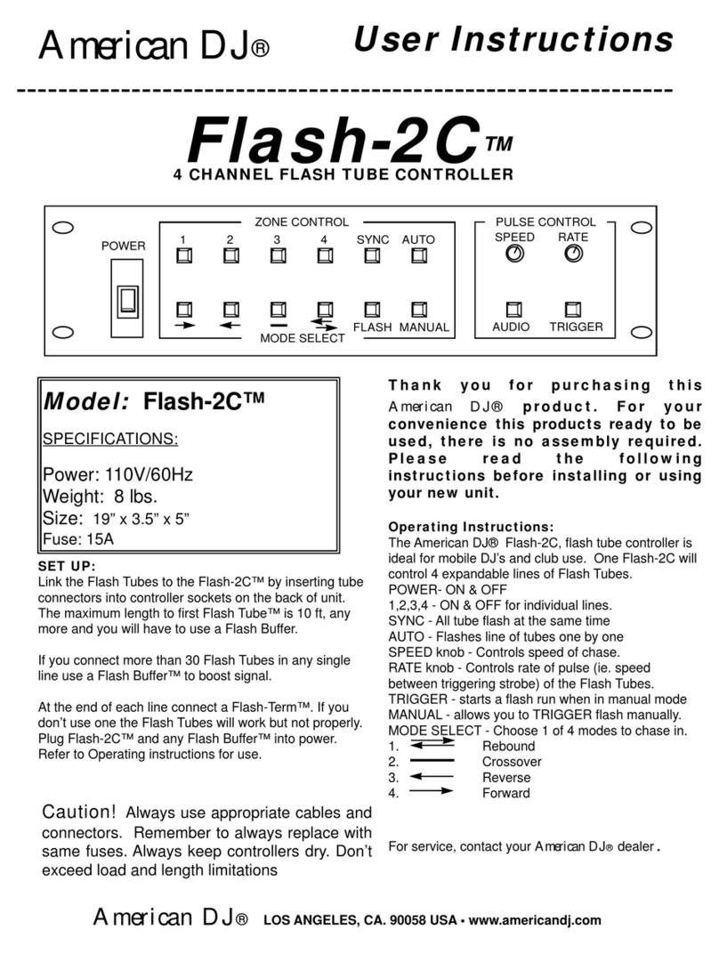 American DJ Flash-2C User instructions