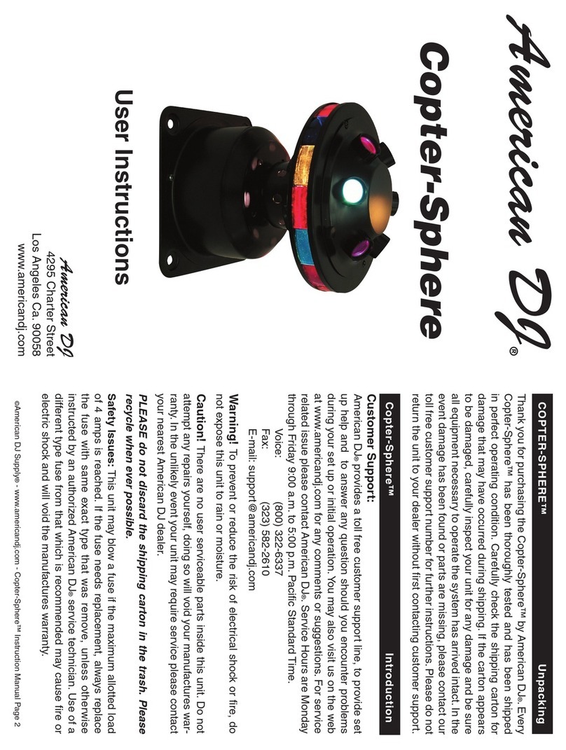 American DJ Copter-Sphere User instructions