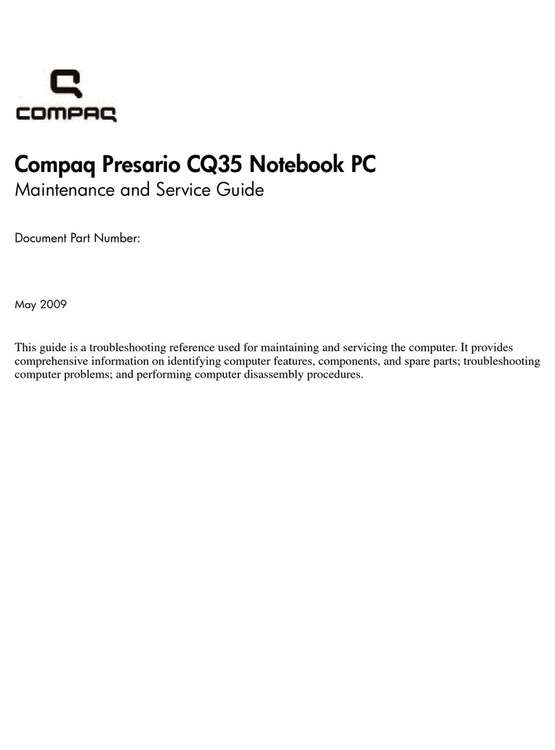 Compaq Presario CQ35-100 - Notebook PC Manual