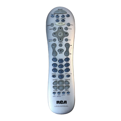 RCA RCR812 - Universal Remote Control User manual