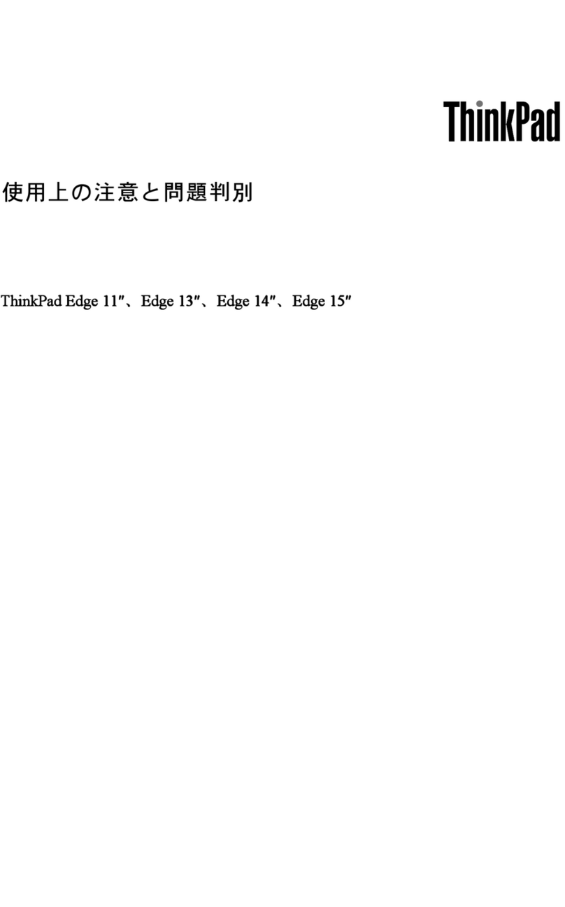 Lenovo ThinkPad Edge E30 User manual