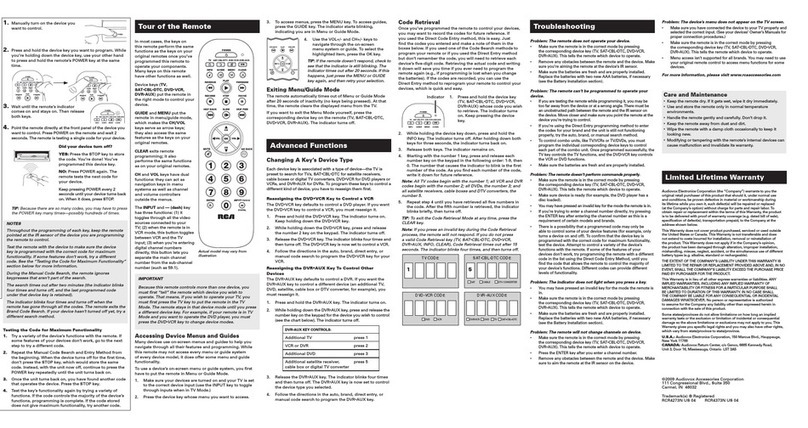 RCA RCR4373N Operating instructions