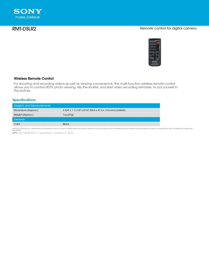 Sony RMT-DSLR2 Specifications