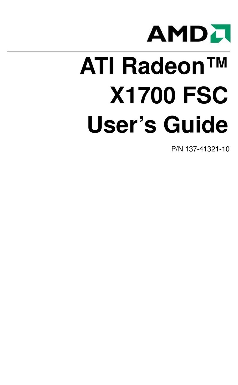 AMD ATI Radeon x1700 FSC User's guide user guide