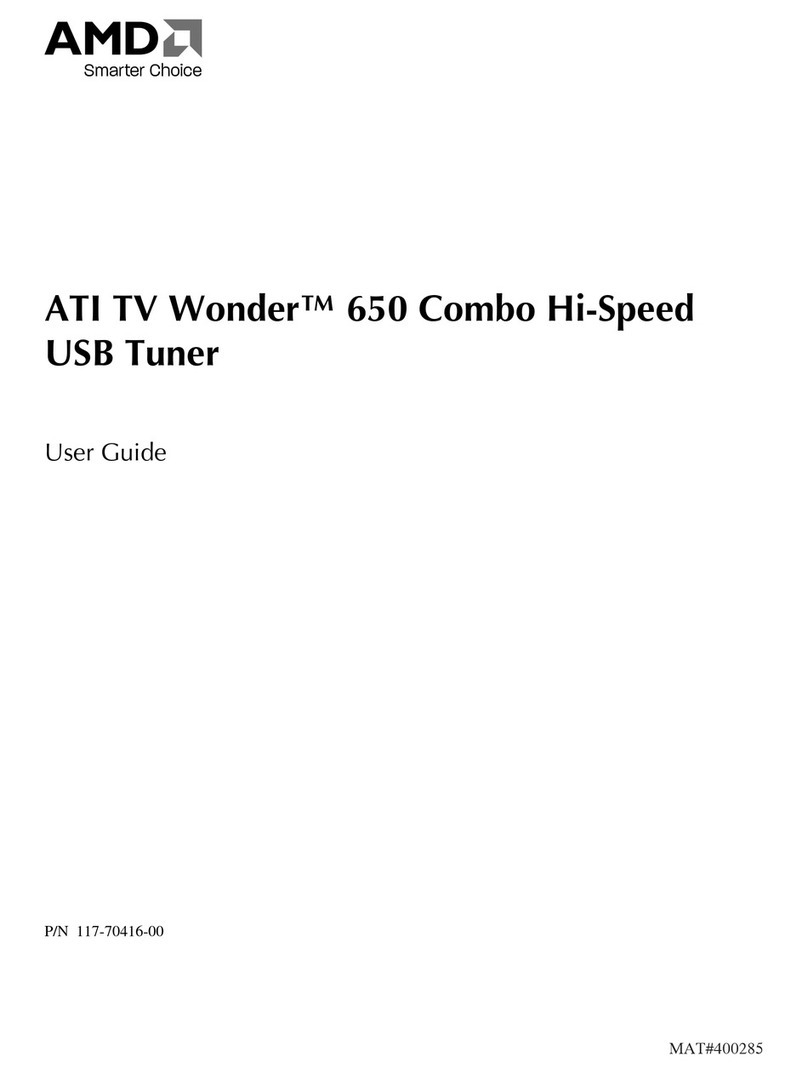 AMD TV Wonder 650 User manual