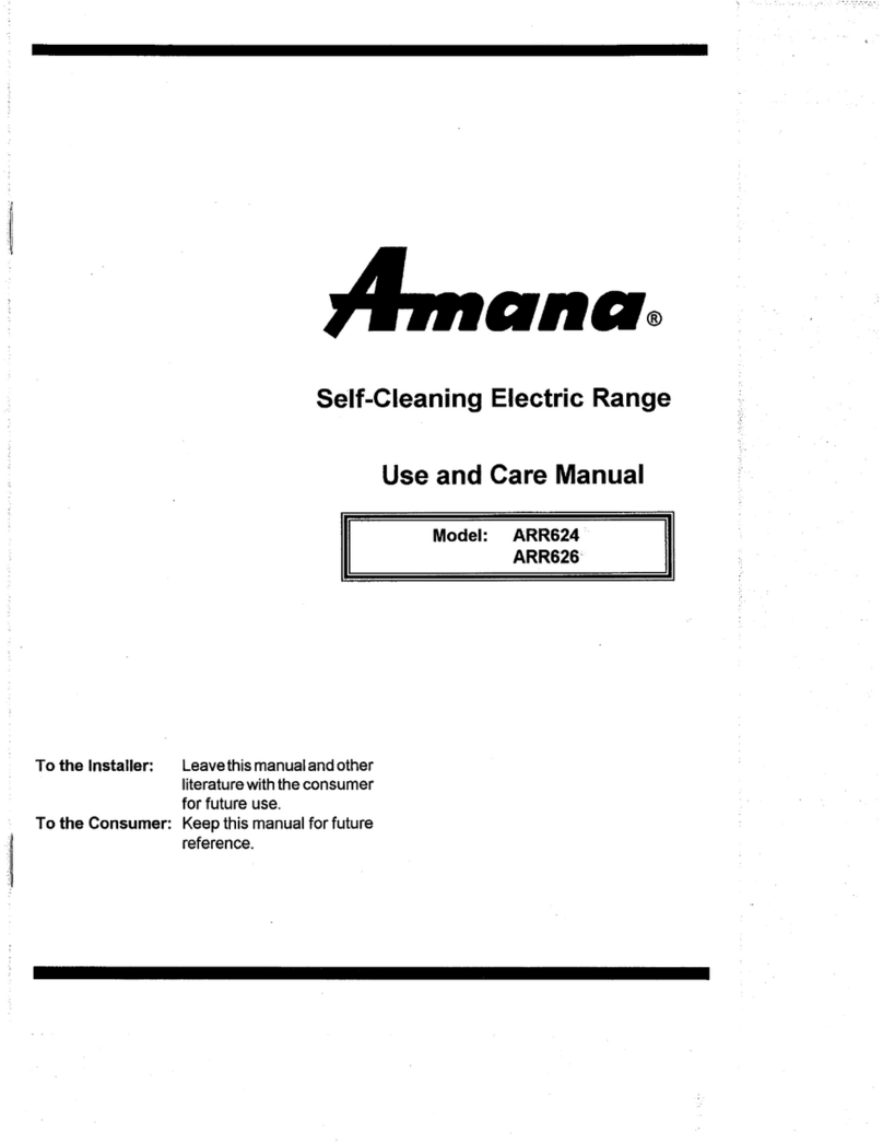 Amana ARR624 User manual