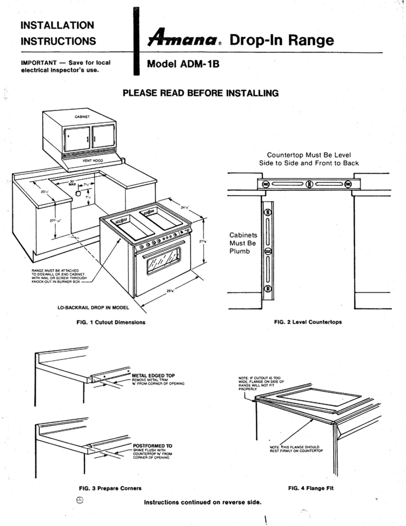 Amana ADM-1B User manual