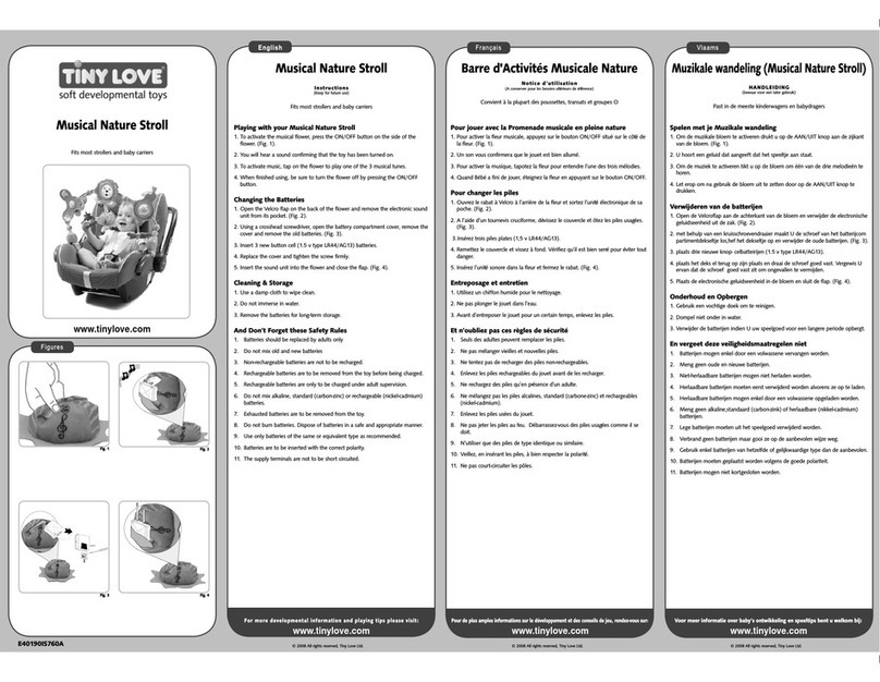 Tiny Love Musical Nature Stroll User manual