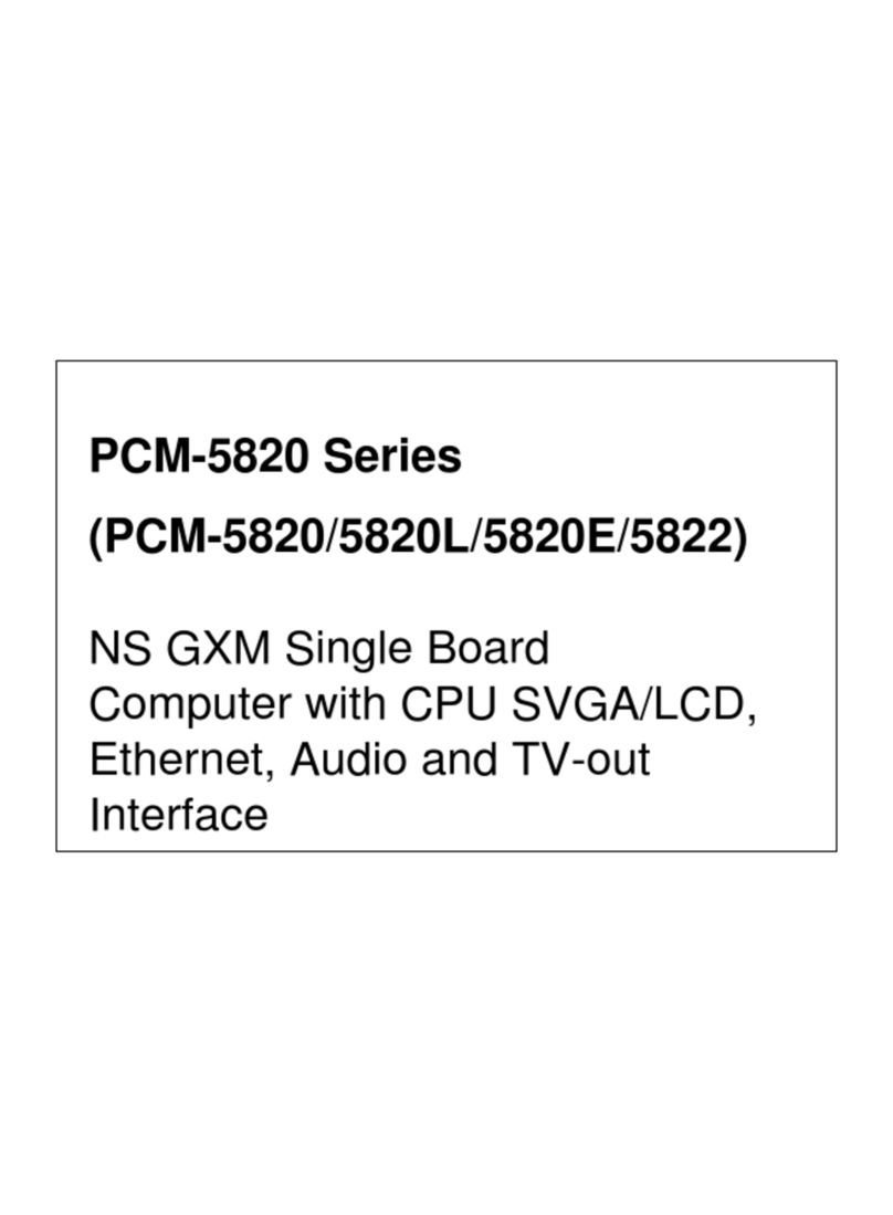 Advantech PCM-5820 Series User manual