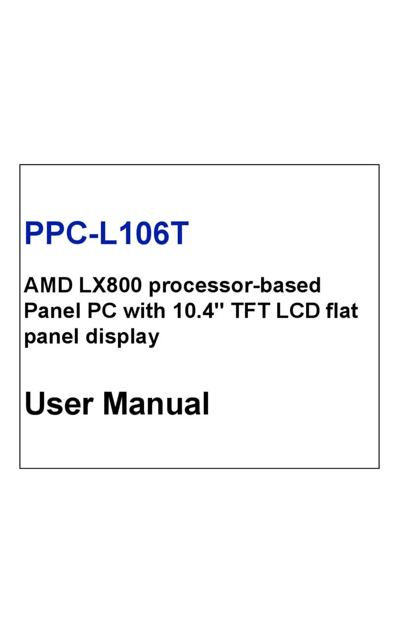 Advantech PPC-L106T User manual